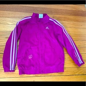 Adidas wind breaker jacket size 6